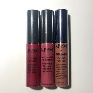BRAND NEW 3 NYX Liquid lip creams/lipgloss
